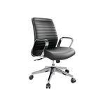 Slate Executive Chair Fixed Arms Blk