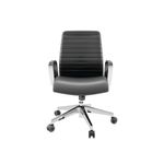 Slate Executive Chair Fixed Arms Blk