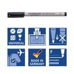 Lumocolor Pen Fine Non-Perm Blk Pk10
