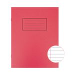 Silvine 9X7 Exer Books R/M Red Pk10