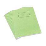 Silvine 9X7 Exer Books R/M Grn Pk10