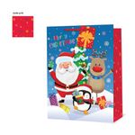 Xmas Santa Snow Scene Bag Xl Pk6
