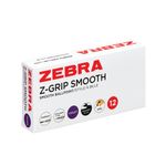 Z-Grip Retr Ballpoint Pen Vio Pk12