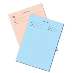 A4 Attendance Docket Pads White
