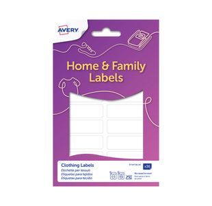 Uk Clothing Labels 45X13Mm Wht Pk36