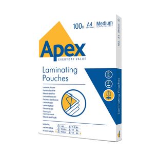 Fellowes Apex A4 M Lamg Pouch Pk100