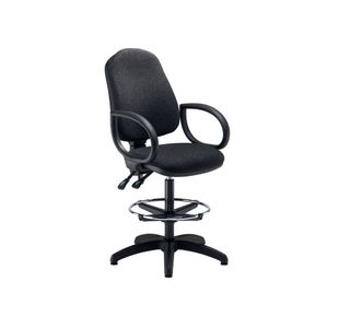 Lumo Chair Fixed Arms/Dman Kit Black