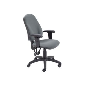 Lumo Optr Chair Adj Arms Charcoal