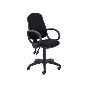 Lumo Hbk Optr Chair Fixed Arms Black
