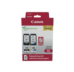 Canon Pg-545Xl/Cl-546Xl Ink Cart/Ppr