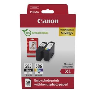 Canon Pg-585Xl Cl-586Xl Photo Val Pk