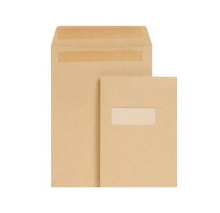 12.8X9 Brown Window Ss Env