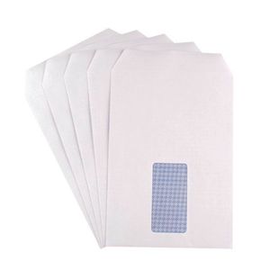 9X6.4 White Window Self Seal Envelopes