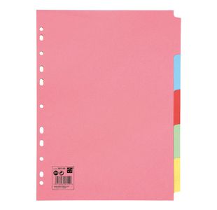 5-Part Subject Divider A4 Ast