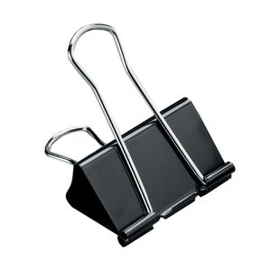 Foldback Clips 25Mm Black Pk12