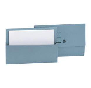 Half Flap Doc Wallet Fc Blue Pk50