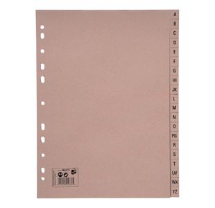 Index A-Z 150Gsm A4 Buf Pk20