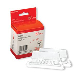 Tabs For Suspension File Clear Pk50