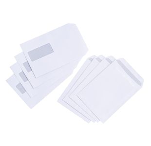 C5 Wdw Pkt Env Psea Wht Pk500