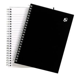 Wbnd Notebook Rld 80Gsm A5 Blk Pk5