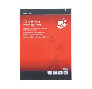 Flipchart Pad Self-Adhesive A1 Pk2
