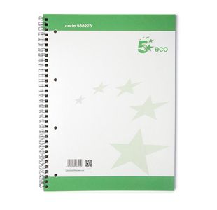 Rcyc Sprl Nbk Rld A4+ Grn/Wht Pk10
