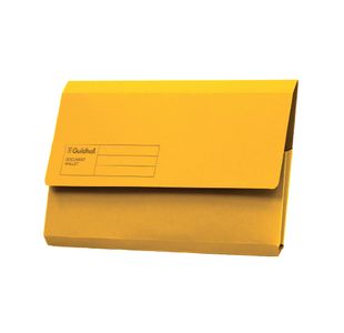 Guildhall Doc Wallet Fc Ylw Pk50