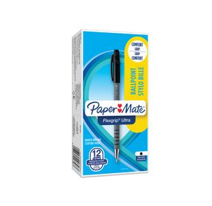 Papermate Flexgrip Ult Med Blk Pk12