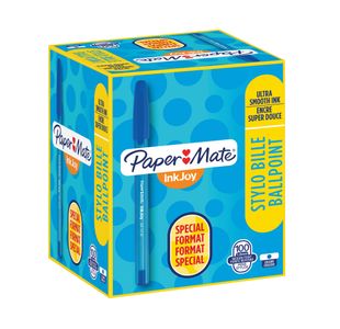 Papermate Inkjoy 100 Med Blue Pk100