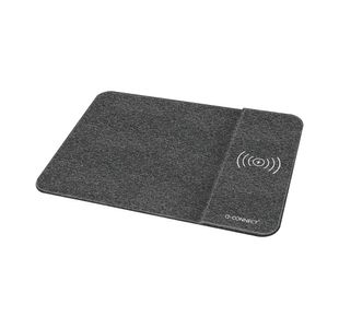 Mouse Mat With Wireless Charger Grey