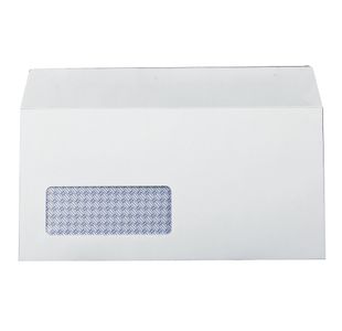 Q-Connect Dl Env Wdw Ss Wht Pk1000