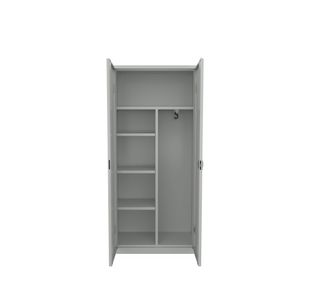 Steel Janitorial Clng Cupboard Slv