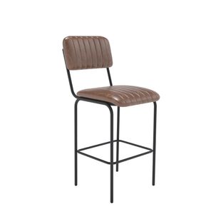 Tovi High Chair Brown Wth Black Frm
