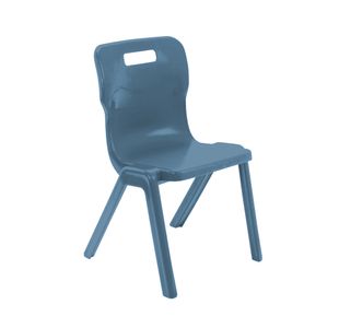 Titan 1 Piece Chair Size 5 Steel Blu