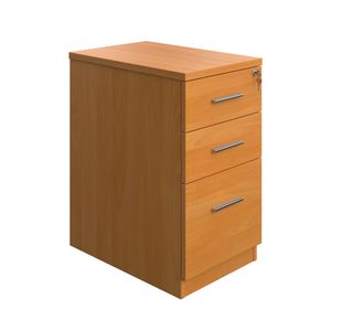 5 Star Desk High Ped D600 Beech
