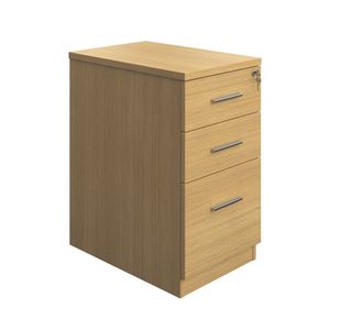 5 Star Desk High Ped D600 Oak
