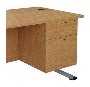 Jemini 2 Drw Fixed Pedestal Nova Oak
