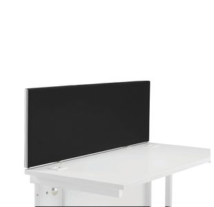 First Desk Mtd Screen 1200X400 Blk