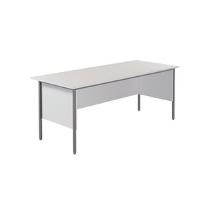 5 Star Rect 4 Leg Desk White