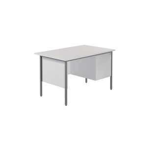 5 Star Rect 2 Drw Ped White