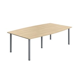 Pole Leg Barrel Tbl 2400X1200 Oak