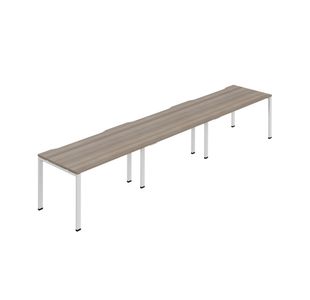 3P Bench Desk 1400Mm Grey Oak/Wht X3