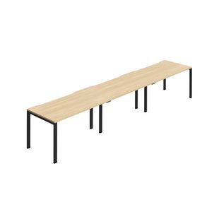 3P Bench Desk 1400Mm Nova Oak/Blk X3