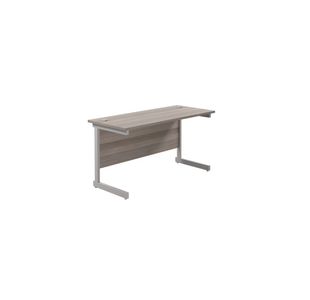 Jemini Rect Desk 1200 G/Oak/Silver