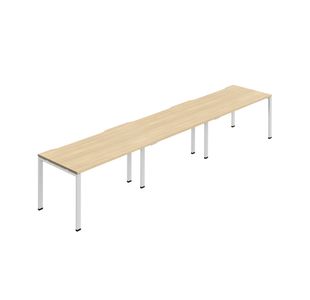 3P Bench Desk 1600 Nova Oak/Wht X3
