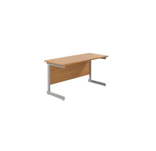 Jemini Rect Desk 1200 N/Oak/Silver