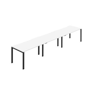 3P Bench Desk 1600Mm White/Black X3