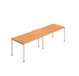 2 Person Bench Desk 1200 Bch/Wht X2