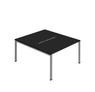 2P Backtoback Desk 1200Mm Black/Slv