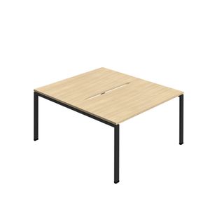 2P Back-To-Back Desk 1200Mm Noak/Blk